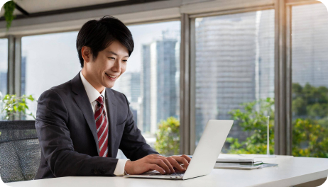 男性社員の写真